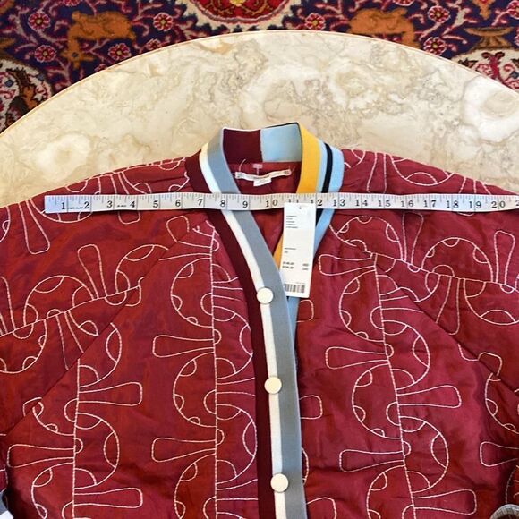 NWT Kimchi Blue Urban Outfitters Duncan Quilted Oversized Varsity Jacket - Picture 12 of 15